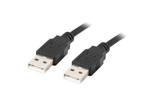 USB-A M/M 2.0 CABLE 1M BLACK LANBERG