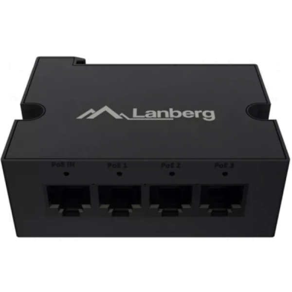 Switch Lanberg DIN-FE4-AT-30W, 4 porturi 1000BASE-T PoE+, Unmanaged, maxiumum network