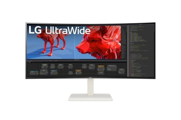 Monitor Consumer LG 38BR85QC-W, 37.5", 3840 x 1600 pixeli, White,