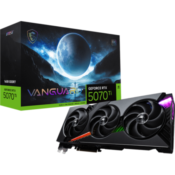 Placa video MSI GeForce RTX 5070 Ti VANGUARD SOC, 16GB