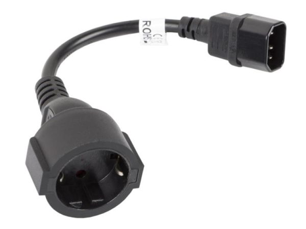 Cablu adaptor IEC 320 C14  Schuko(F) pentru UPS 20