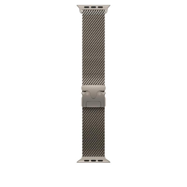 Curea pentru Apple Watch 49mm Natural Titanium Milanese Loop -