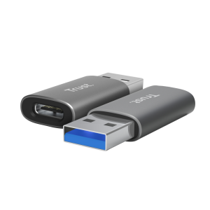 Hub USB Trust Calyx USB-C, 2 porturi, Gri