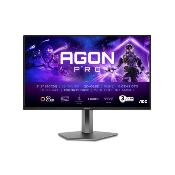 Monitor Consumer AOC AG326UD, 31.5", 3840 x 2160 pixeli, Black,