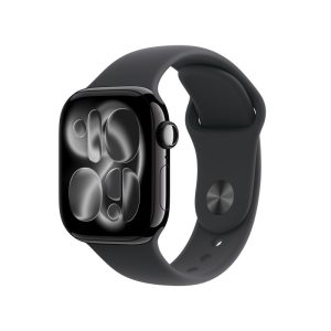 Apple Watch Series 11 GPS 42mm Jet Black Aluminium Case with Black Sport