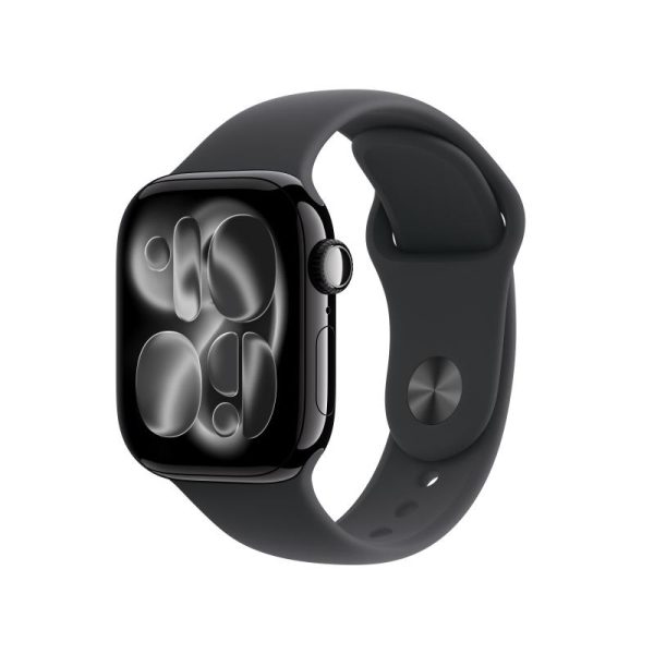 Apple Watch Series 11 GPS 42mm Jet Black Aluminium Case with Black Sport