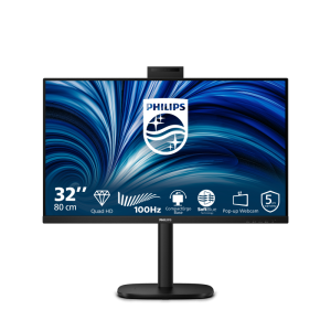 Monitor Consumer Philips 32B2U3601H/00, 31.5", 2560 x 1440 pixeli, Black,