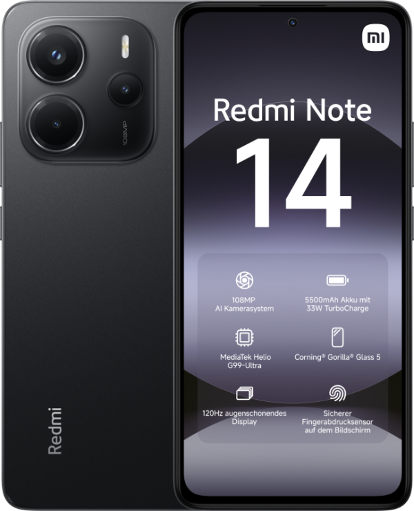 Telefon Xiaomi Redmi Note 14, Hybrid SIM, 6 GB RAM,