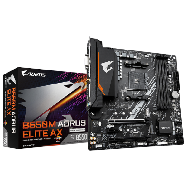 Placa de baza Gigabyte B550M AORUS ELITE AX, Socket AM4,