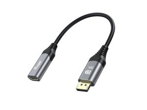 Equip 1.4 DisplayPort->HDMI 8K/ 60Hz St/Bu, lungime 0.15m gri