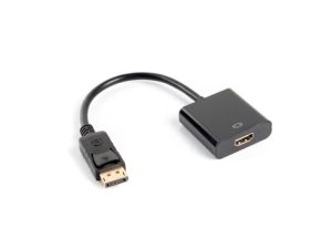 Cablu adaptor DisplayPort(M) 1.2  HDMI(F) 10 cm negru