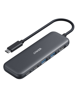 Docking station ANKER 332, USB Type-C, 85W, Gri, 2 ani