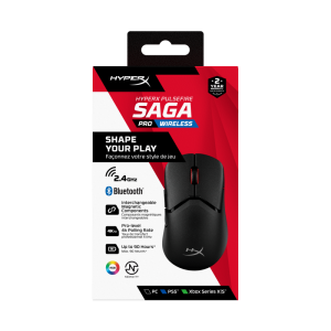 Mouse Gaming Wireless HyperX Pulsefire Saga Pro, 3200 dpi, Negru