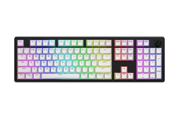 Tastatura Mecanica Gaming HATOR Skyfall Wireless 100, RGB, Wireless, Alb-Negru