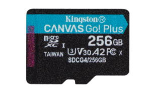 Card de memorie Kingston Canvas Go! Plus Micro-SDXC, 256 GB,
