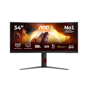 Monitor Gaming AOC CU34G4CA, 34", 3440 x 1440 pixeli, Black,