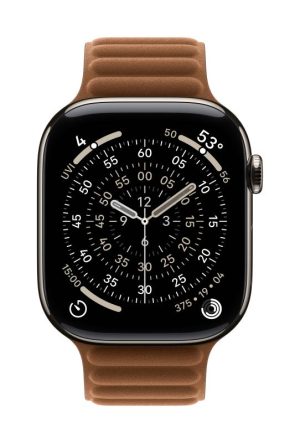 Curea pentru Apple Watch 46mm Caramel Magnetic Link - M/L