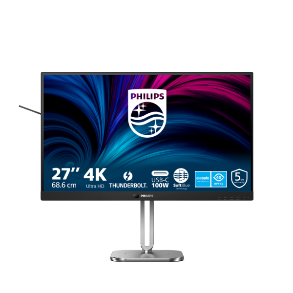 Monitor Consumer Philips 27B2U6903/00, 27", 3840 x 2160 pixeli, Anthracite,
