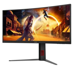 Monitor Gaming AOC CU34G4, 34", 3440 x 1440 pixeli, Black,