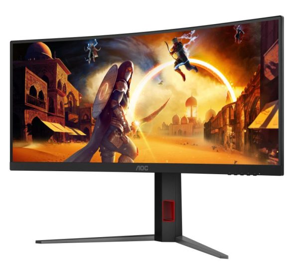Monitor Gaming AOC CU34G4, 34", 3440 x 1440 pixeli, Black,
