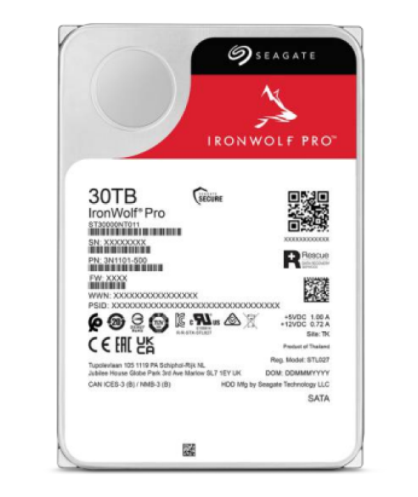 HDD NAS Seagate IronWolf Pro, 30 TB, 7200 RPM, 256