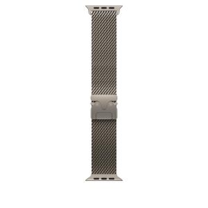 Curea pentru Apple Watch 49mm Natural Titanium Milanese Loop -