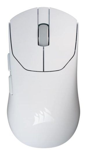 Mouse Gaming Wireless Corsair SABRE v2 PRO, 33000 DPI, Alb