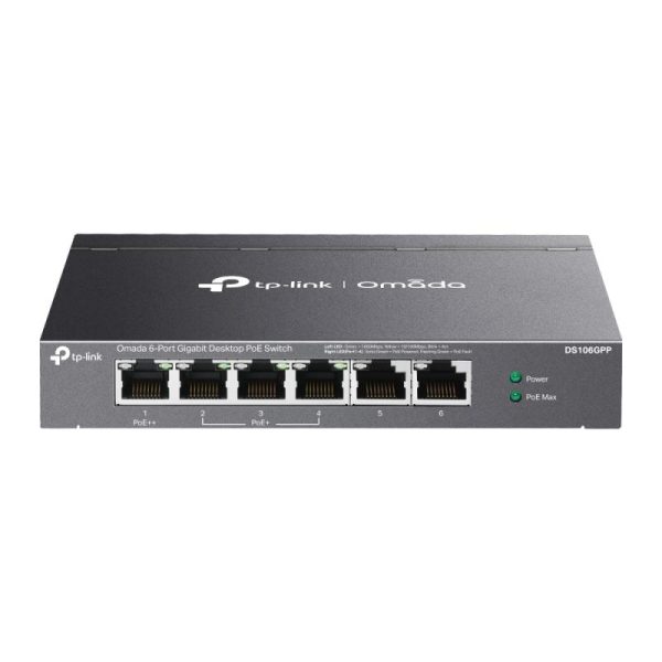 Omada 6-Port Gigabit Desktop Switch with 3-Port PoE+ and 1-Port