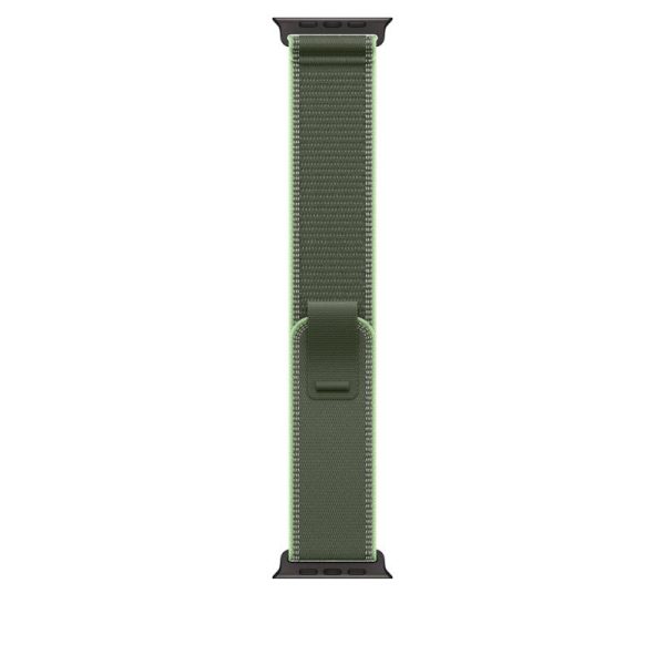 Curea pentru Apple Watch 49mm Green/Neon Trail Loop - M/L - Black Titanium