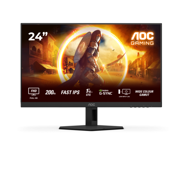Monitor Gaming AOC 24G4HRE, 23.8", 1920 x 1080 pixeli, Black,