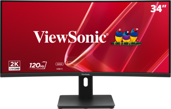 Monitor Consumer ViewSonic VA3420C-2, 34", 3440x1440 pixeli, Black, 2 ani