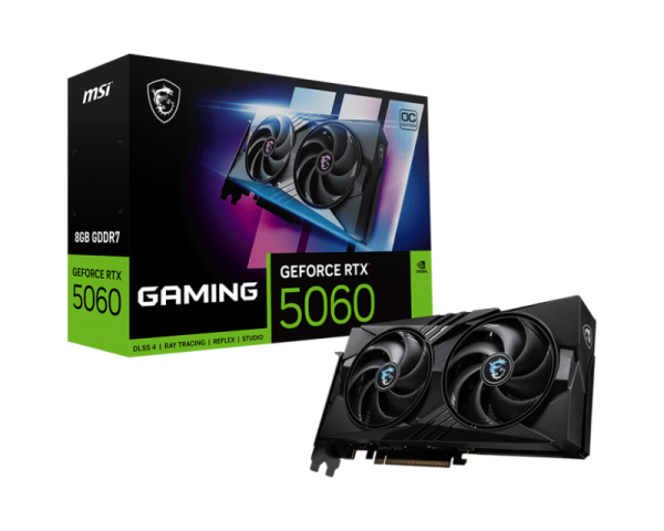 Placa video MSI GeForce RTX 5060, 8GB GDDR7, PCI Express