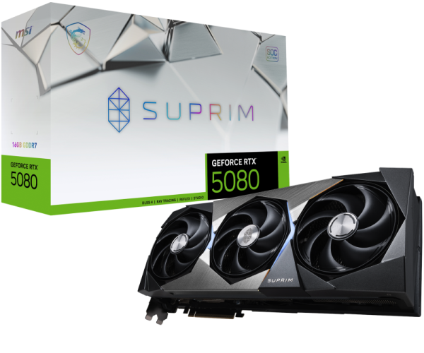 Placa video MSI GeForce RTX 5080, 16GB GDDR7, PCI Express
