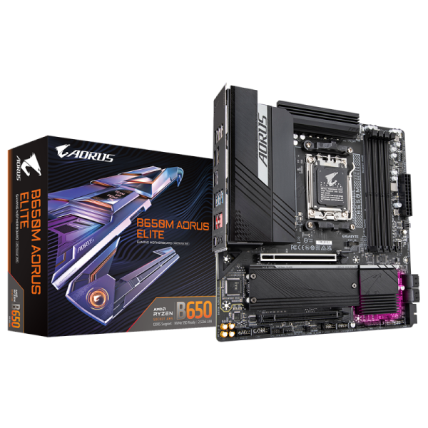 Placa de baza Gigabyte B650M AORUS ELITE, Socket AM5, DDR5,