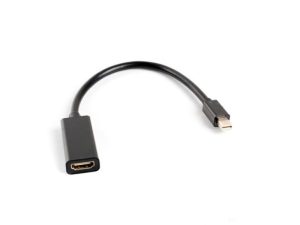 Cablu adaptor Mini DisplayPort(M) 1.2 -> HDMI(F) 20 cm negru