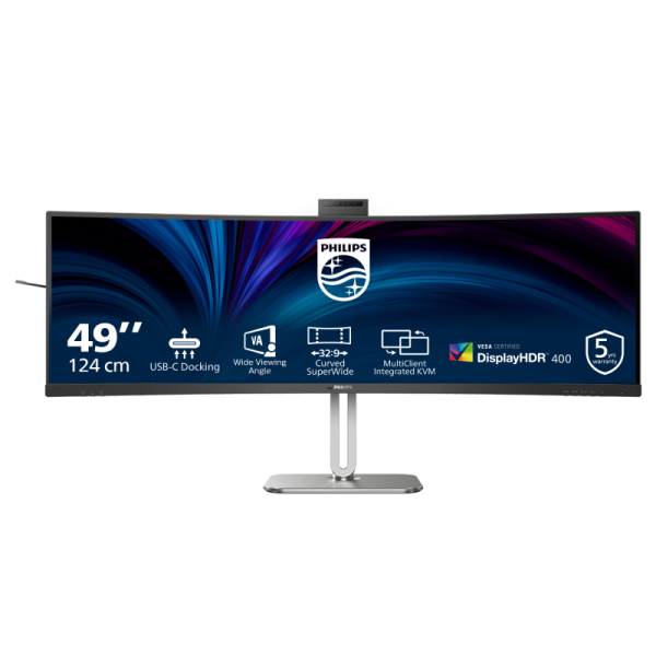 Monitor Consumer Philips 49B2U5900CH/00, 48.8", 5120 x 1440 pixeli, Black,