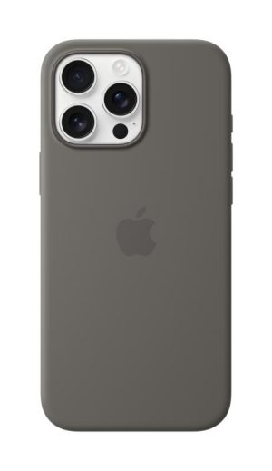 iPhone 16 Pro Max Silicone Case with MagSafe - Stone Gray