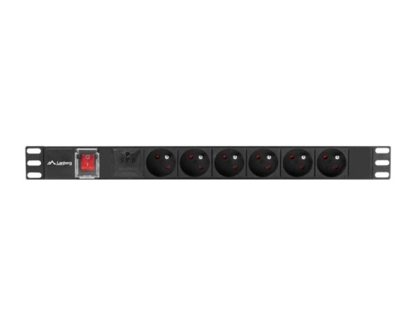 Unitate distributie alimentare PDU 19", 1U, 16A, 6 prize ,