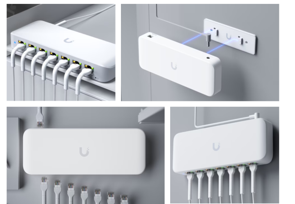 UBIQUITI 8 PORT GBE SWITC USW-ULTRA-210W, dimensiuni: 203 x 76