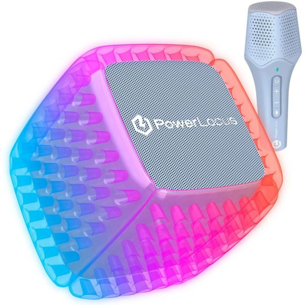PowerLocus Set Boxa portabila Aero Bluetooth cu microfon wireless Albastru