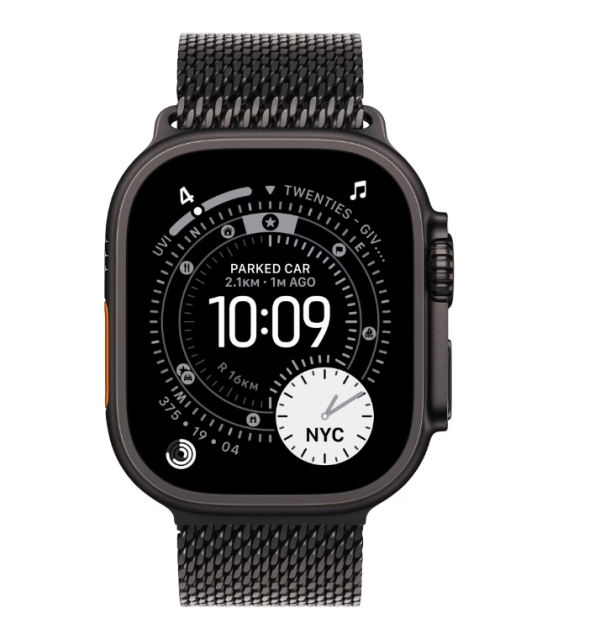 Apple Watch Ultra 3 GPS + Cellular 49mm Black Titanium Case with Black