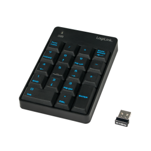 Tastatura LogiLink ID0120, Wireless, Negru