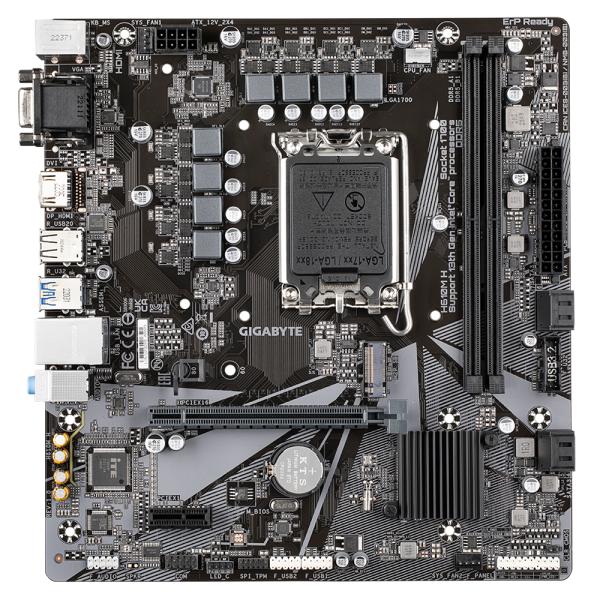 Placa de baza Gigabyte H610M H, LGA 1700, DDR5, Micro-ATX