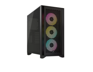 Carcasa Corsair iCUE 4000D RGB, RGB, Mid Tower, Black