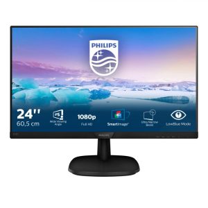 Monitor Consumer Philips 243V7QJABF/00, 23.8", 1920 x 1080 pixeli, Black,