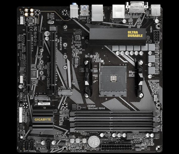 Placa de baza Gigabyte B550M DS3H, Socket AM4, DDR4, Micro-ATX