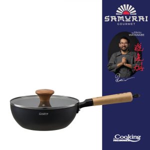 TIGAIE WOK+CAPAC 20X7 CM,  RIKITO WATANABE, SAMURAI GOURMET, COOKING