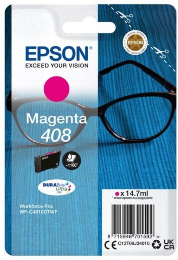 Cartus Epson 408 DURABrite Ultra Ink, Magenta