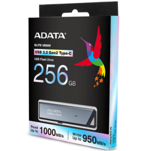 Memorie USB ADATA UE800 256 GB, USB Type-C, Argintiu