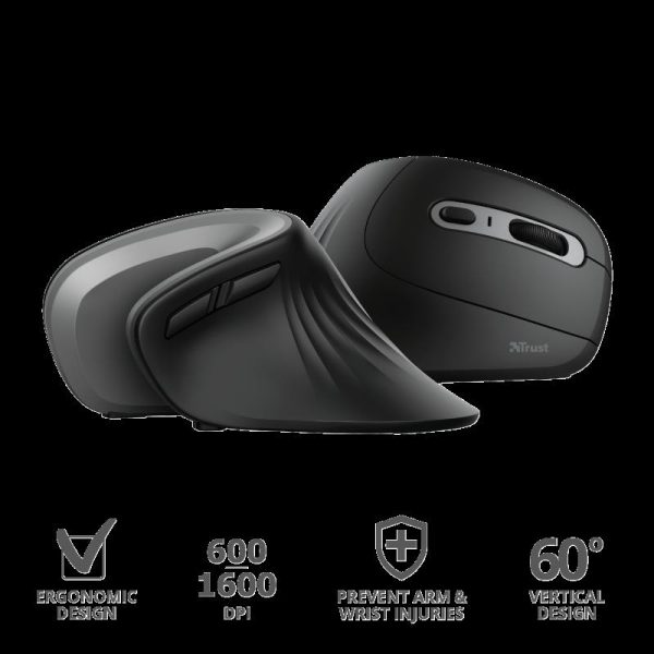 Mouse Wireless Trust Verro, 1600 dpi, Multicolor